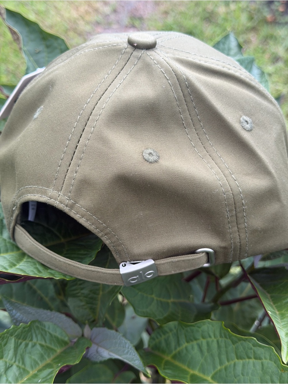 ALO Yoga Olive Green Off Duty Logo Baseball Cap - Picture 11 of 14